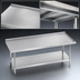 Thumbnail image #3 for Advance Tabco 48-Inch W x 24-Inch D Stainless Steel Equipment Stand with Adjustable Undershelf