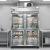 Thumbnail image #2 for Continental Refrigerator 2FSNGDHD Two-Section Display Freezer with Glass Half Doors