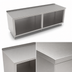 Thumbnail image #3 for John Boos Open Front Cabinet Base Work Table with 14 Gauge Stainless Steel Top, 132