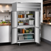Thumbnail image #3 for Beverage Air P Series Top-Mount Pass-Thru Warming Cabinet with Solid Half Doors, 2-Section, 43.3 Cu. Ft.