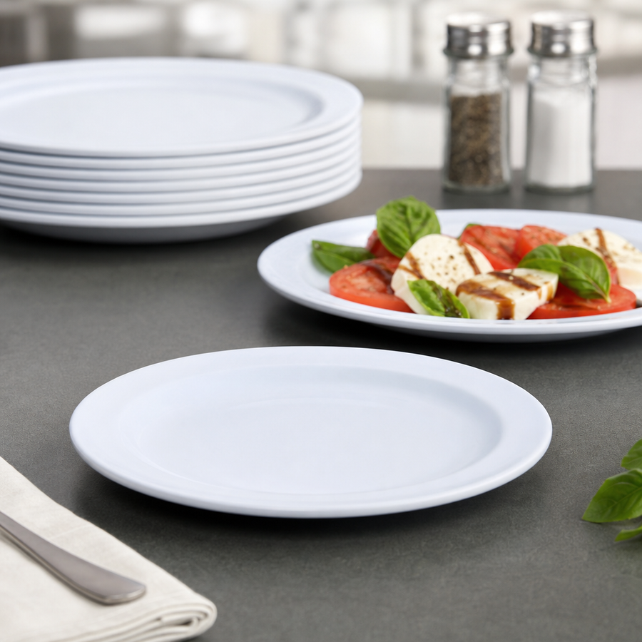 Round White Plate