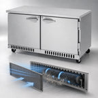 Thumbnail image #3 for Turbo Air PRO PUR-60-FB-N 2-Section Front-Breathing Undercounter Refrigerator, Solid Doors, 14.8 Cu. Ft., Stainless Steel, R-290