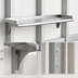 Thumbnail image #3 for Eagle Snap-n-Slide 24 Inch x 12 Inch Wall-Mounted Shelf, Rolled Front Edge, 14-Gauge 304 Stainless Steel