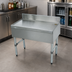 Thumbnail image #3 for Advance Tabco Underbar Basics Free-Standing Stainless Steel Underbar Drainboard, 12