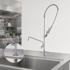 Thumbnail image #3 for T&S Brass EasyInstall B-0113-ADF12-BJ Single-Hole Deck-Mount Pre-Rinse Unit with 12-Inch Swing Nozzle and 1.07 GPM Spray Valve