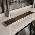 Thumbnail image #3 for Micro Matic USA DP-820DSSPVD-45 45-Inch Surface-Mount Stainless Steel Drip Tray Trough with Perforated PVD Brass Screen