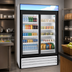 Thumbnail image #3 for Hoshizaki Two-Section Reach-In Refrigerated Glass Door Merchandiser, 38.26 Cu. Ft., Bottom Mount, Sliding Doors, White