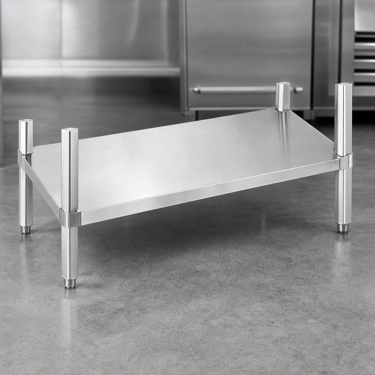 Product image #3 for 72 Inch x 30 Inch Stainless Steel Undershelf for Work Tables