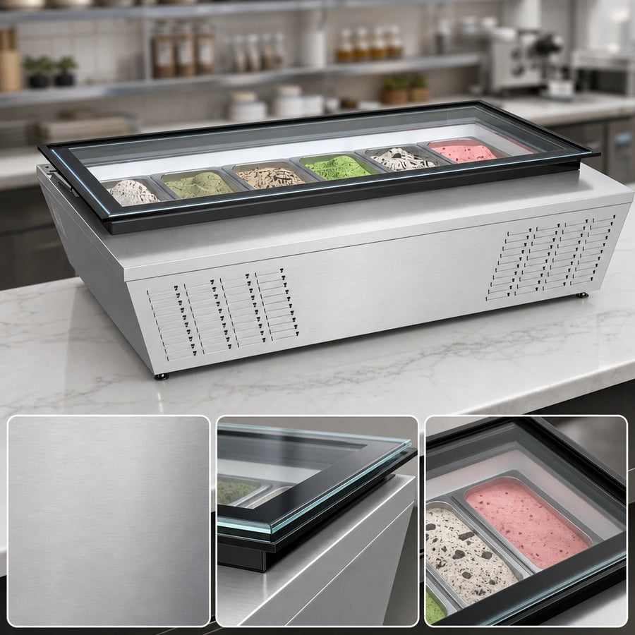 Stainless Steel And Double-Tempered Glass Construction