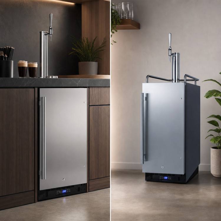 Product image #4 for Summit Commercial 15-Inch Nitro Cold Brew Coffee Dispenser, 2.9 Cu. Ft., Built-In or Freestanding