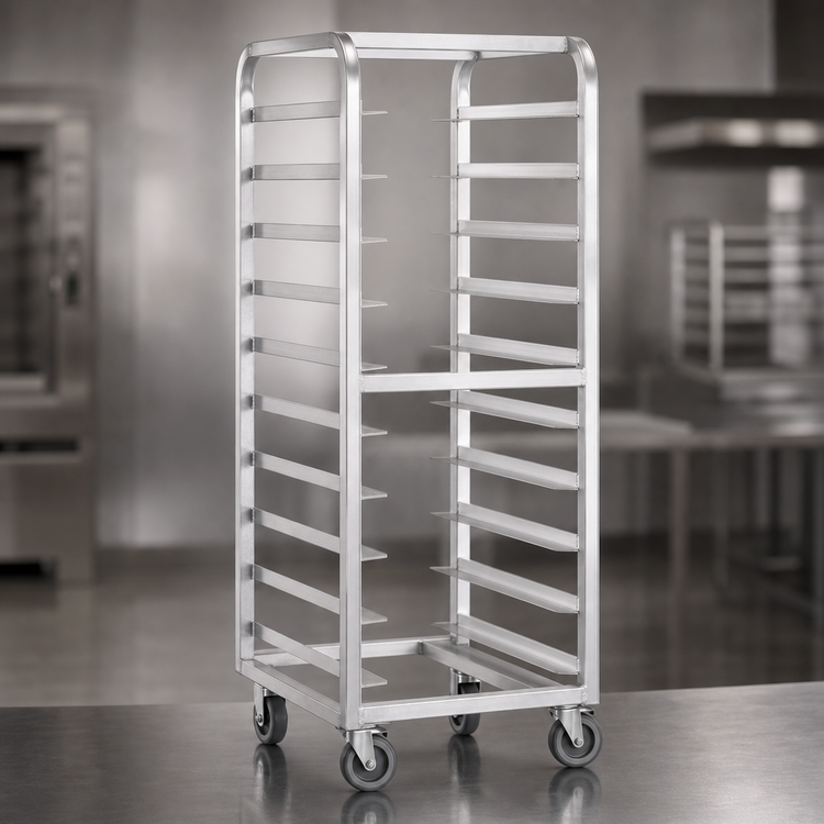 Product image #3 for FWE Mobile Aluminum Pan Rack for 34 Full-Size 18 x 26 Trays/Pans