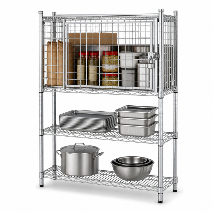 Product image #3 for EAGLEbrite Zinc Security Enclosure Kit with Flip-Up Door, 30"W x 24"D