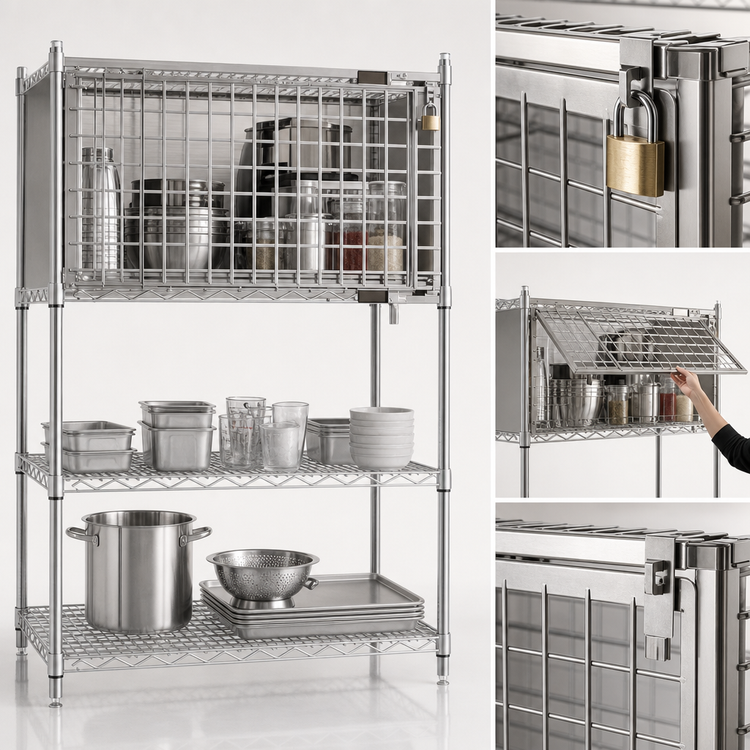 Product image #3 for Stainless Steel Security Enclosure Kit with Flip-Up Door, 36 x 18 Inches