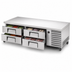 Thumbnail image #3 for True 79-1/4-Inch Wide Refrigerated Chef Base with 4 Drawers, Self-Contained Side-Mounted Refrigeration