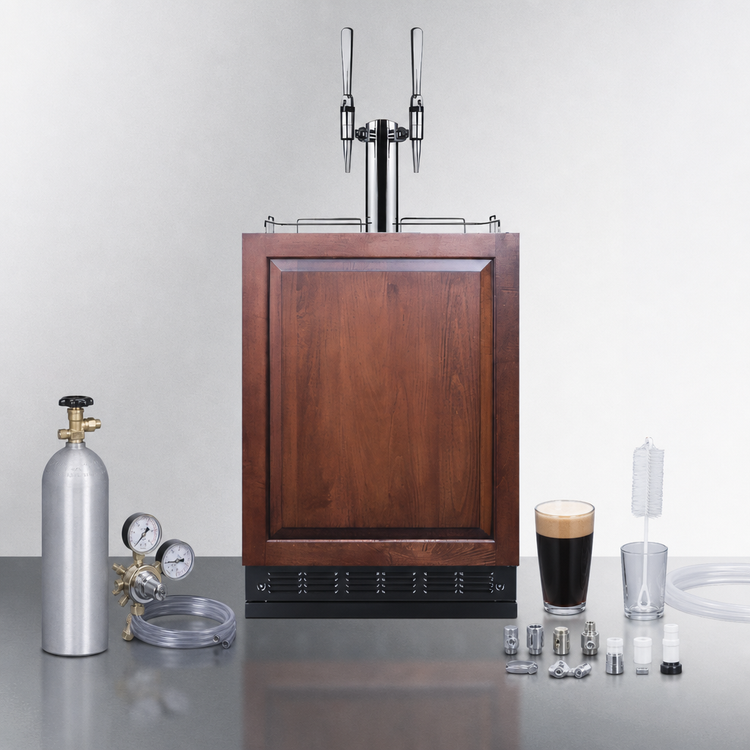 Product image #3 for Summit Commercial 24-Inch Wide Nitro Coffee Kegerator with Dual Tap Draft Arm