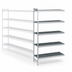 Thumbnail image #3 for Fermostock 5-Tier Polymer Shelving Expansion Kit, 26 Inch W x 22 Inch D x 83 Inch H