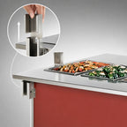 Thumbnail image #3 for Vollrath 4-Series Signature Server® 3751450-2 ADA Plate Rest with Lift-Off Bracket for Stainless Steel Countertops, 74 x 7 Inch