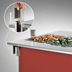 Thumbnail image #3 for Vollrath 4-Series Signature Server ADA Plate Rest with Lift-Off Bracket for Stainless Steel Countertops, 74 x 7 Inch