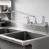 Thumbnail image #3 for Wall-Mount Sink Mixing Faucet with 12-Inch Swing Nozzle