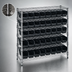 Thumbnail image #3 for Quantum Conductive Bin Wire Shelving System with 6 Shelves and 40 Bins, 36 x 12 x 36 Inches