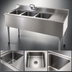 Thumbnail image #3 for Eagle Group 1800 Series 3-Compartment Underbar Sink Unit with 12-Inch Right Drainboard, 48-Inch Wide, 304 Stainless Steel