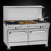 Thumbnail image #3 for Southbend Ultimate 60-Inch Gas Restaurant Range with 48-Inch Thermostatic Griddle, Open Burners, and Cabinets