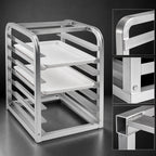 Thumbnail image #3 for Channel Manufacturing TT307 Half-Size Aluminum Tabletop End-Load Bun Pan Rack, 7-Pan Capacity, 3-Inch Spacing