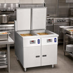 Thumbnail image #3 for Pitco Frialator (Middleby) Solstice SRTE14-2-GM Dual Electric Rethermalizer, 2 x 16.5-Gallon Tanks, Digital Controls, 16 kW