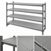 Thumbnail image #3 for Cambro Camshelving Basics Plus 4-Shelf Solid Shelf Kit, 24 x 48 Inch, Brushed Graphite