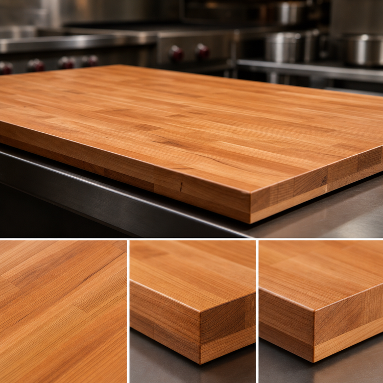 Product image #3 for Boos Block American Cherry Wood Kitchen Countertop with Varnique Finish, 18 x 25 x 1-1/2 Inches