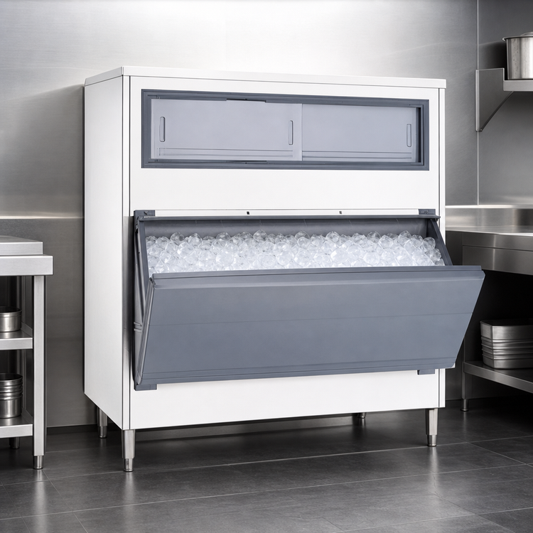 Product image #3 for SmartGATE SG1300S-48 Single Door 1320 lb. Stainless Steel Upright Ice Storage Bin