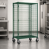 Thumbnail image #3 for Metro Super Erecta Mobile Wire Security Cage with Epoxy-Coated Green Finish, 50-1/2 x 28-1/16 x 68-1/2 Inches