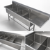 Thumbnail image #3 for John Boos Pro-Bowl 4-Compartment Stainless Steel Sink with 30-Inch Right Drainboard, 20 x 20 x 12-Inch Bowls