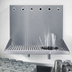 Thumbnail image #3 for Micro Matic Wall-Mount 24-Inch Stainless Steel Drip Tray Trough with Glass Rinser