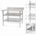 Thumbnail image #3 for Eagle Group 24-Inch x 24-Inch Adjustable Galvanized Work Table Undershelf