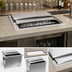Thumbnail image #3 for Glastender Drop-In Ice Bin with Sliding 2-Piece Stainless Steel Cover, 33 lb Capacity