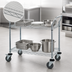 Thumbnail image #3 for Quantum Chrome-Plated Wire Utility Bus Cart, 60 x 18 x 37-1/2 Inches, 2 Shelves, 1200 lb Capacity