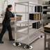Thumbnail image #3 for New Age Mobile Aluminum Tray Drying Rack, 4-Level, 320-Tray Capacity