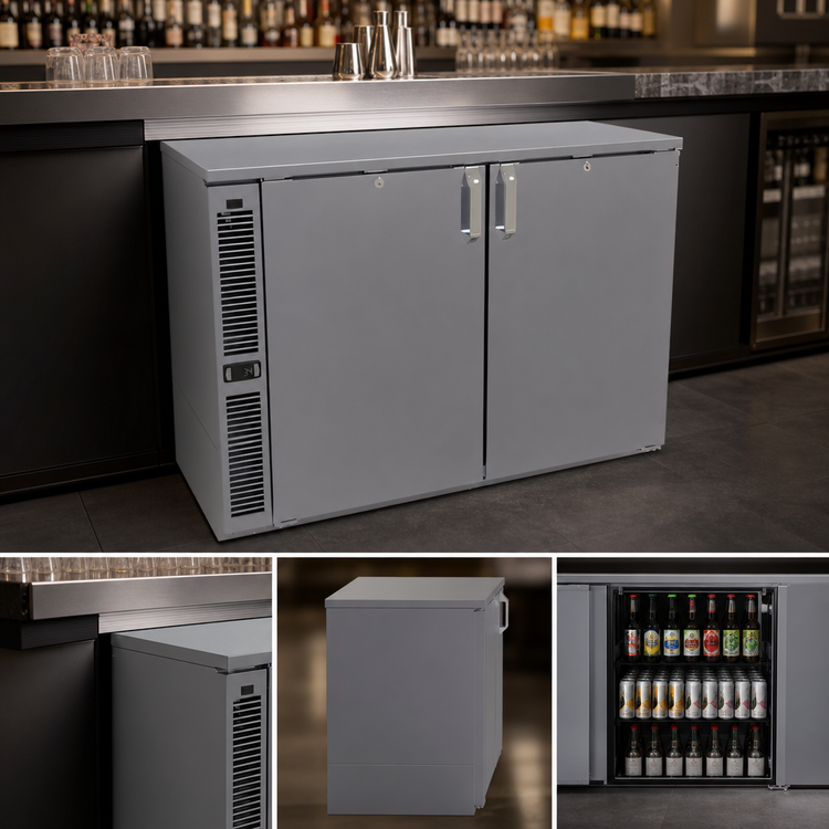 Product image #3 for Glastender C1SL44 One-Zone 44-Inch Two-Section Side-Serviced Low-Profile Back Bar Cooler