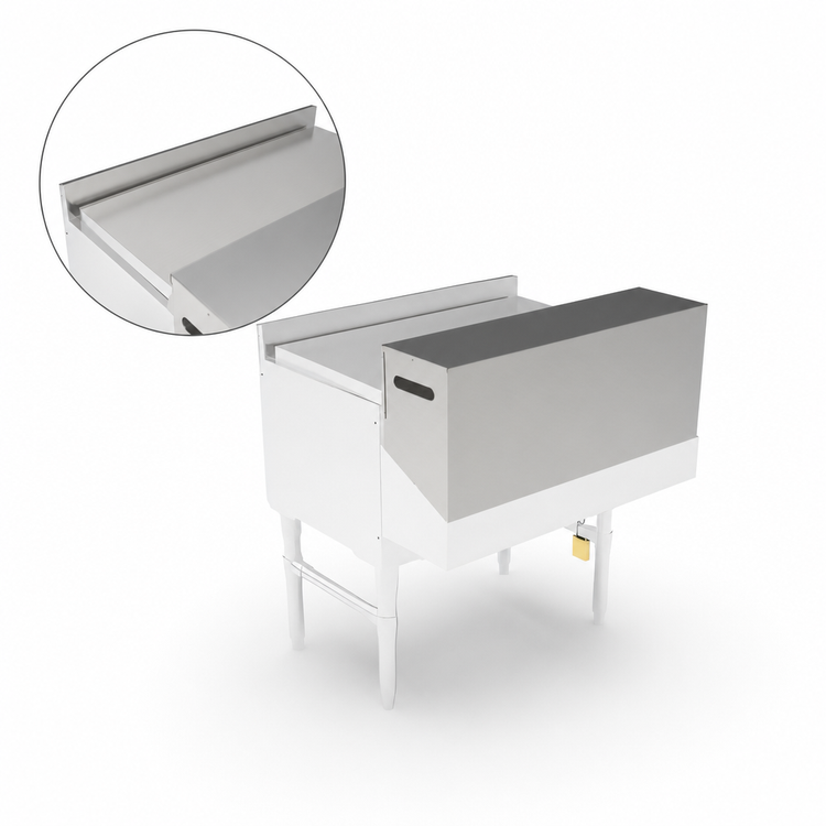 Product image #3 for John Boos Single 24-Inch Speed Rail Locking Cover