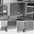 Thumbnail image #3 for CHOICE 41-Inch Single Speed Rail Locking Cover, Stainless Steel
