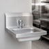 Thumbnail image #3 for BK Resources Wall-Mount 304 Stainless Steel Hand Sink with Metering Faucet