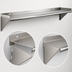 Thumbnail image #3 for Eagle Group Wall-Mounted Tab-Lock Stainless Steel Shelf, 60 Inch x 10 Inch