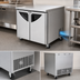 Thumbnail image #3 for Turbo Air Super Deluxe 36-1/4 Inch Two-Section Undercounter Refrigerator with Solid Swing Doors
