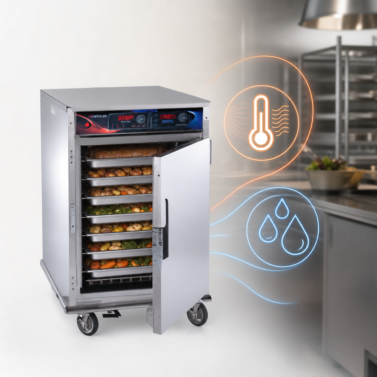 Product image #3 for Cres Cor Roast-N-Hold AquaTemp Half-Size Mobile Cook and Hold Convection Oven
