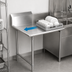 Thumbnail image #3 for BK Resources Heavy Duty Straight Clean Dishtable, 36 x 30-7/8 x 46-1/4 Inches, Right-to-Left, 16 Gauge 304 Stainless Steel