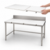 Thumbnail image #3 for Eagle Group 84-Inch Poly Top Boning Table with Stainless Steel Base and 4-Inch Backsplash