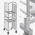 Thumbnail image #3 for Channel Heavy-Duty Nesting Aluminum End-Load Bun Pan Rack, 7 Full-Size Pan Capacity, 21 x 26 x 36 Inches