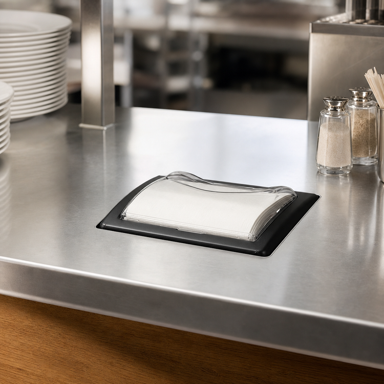 Product image #3 for Venue In-Counter Fullfold Napkin Dispenser with Control Face, 750+ Capacity