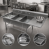 Thumbnail image #3 for John Boos Pro-Bowl 3-Compartment Stainless Steel Sink with 30-Inch Right Drainboard